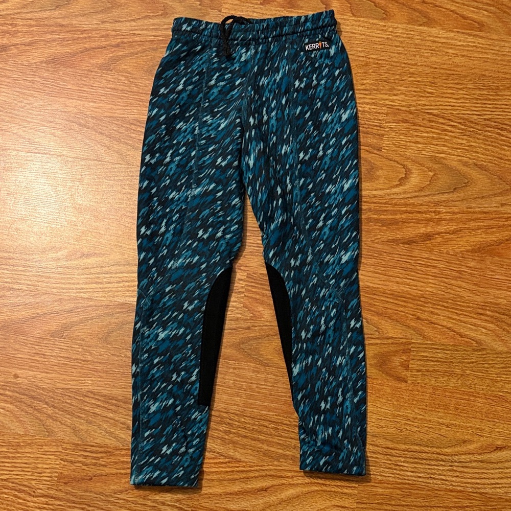 Kerrits Kids Leggings in Blue and Black